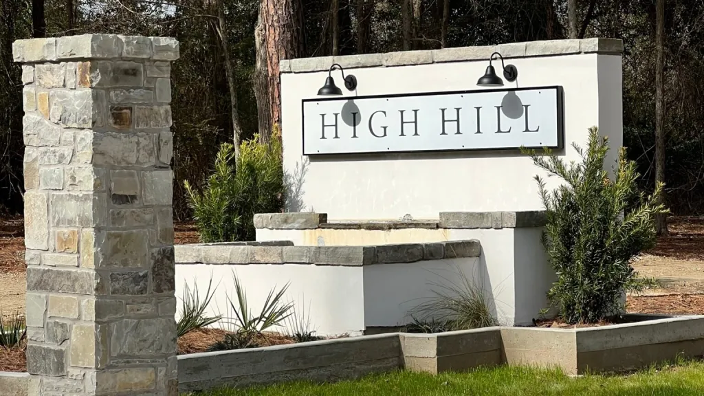 The entrance to High Hill Resort Community